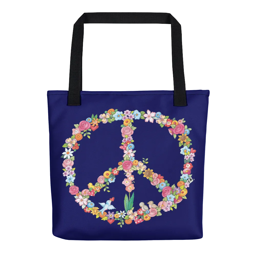 Floral Peace Tote Bag