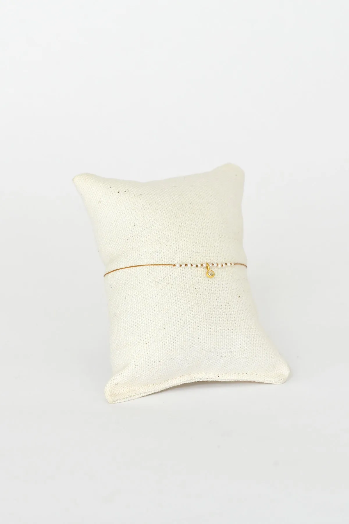 Flore Bracelet with Diamond - Pearl
