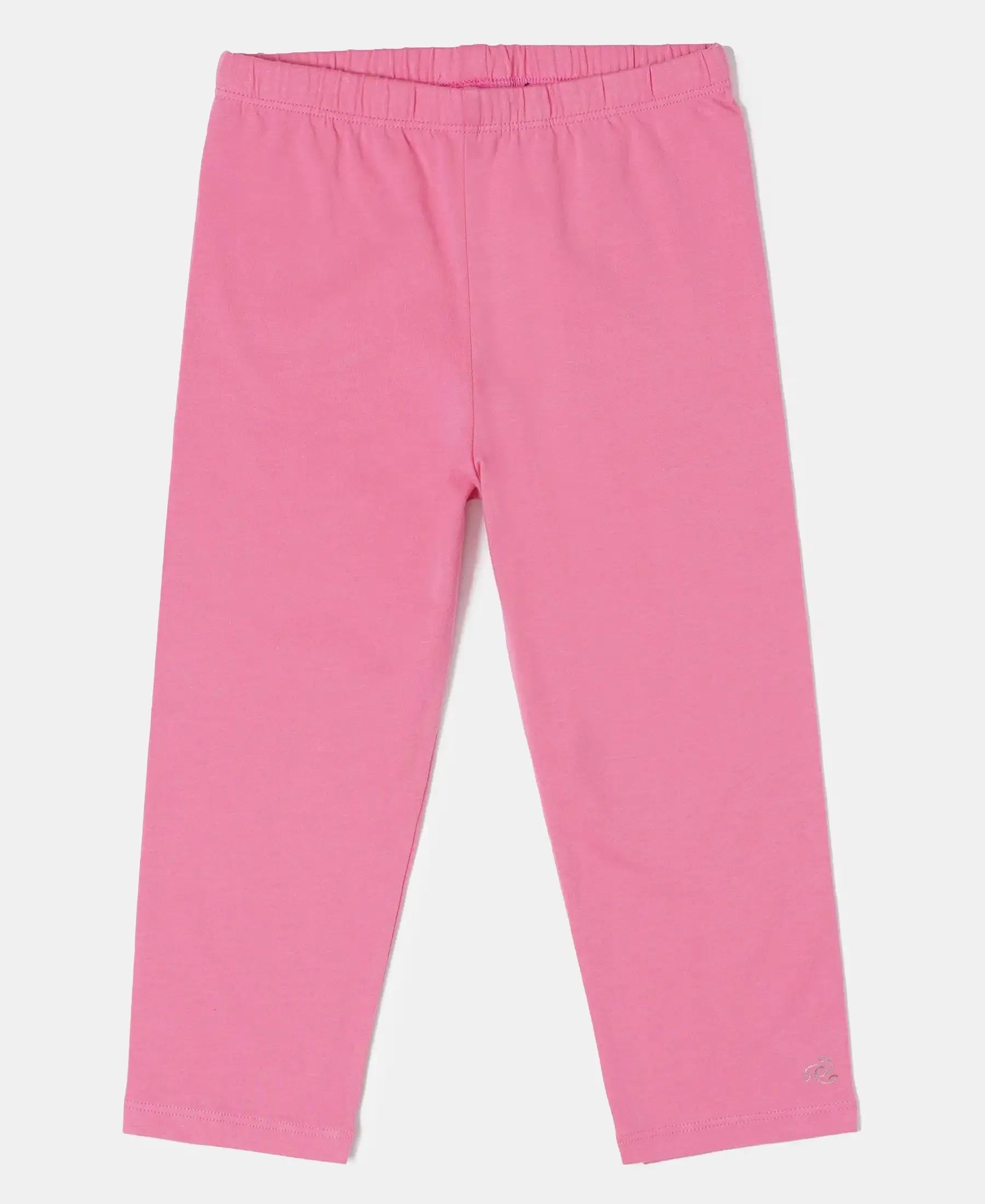 Girl's Super Combed Cotton Elastane Stretch Capri - Assorted