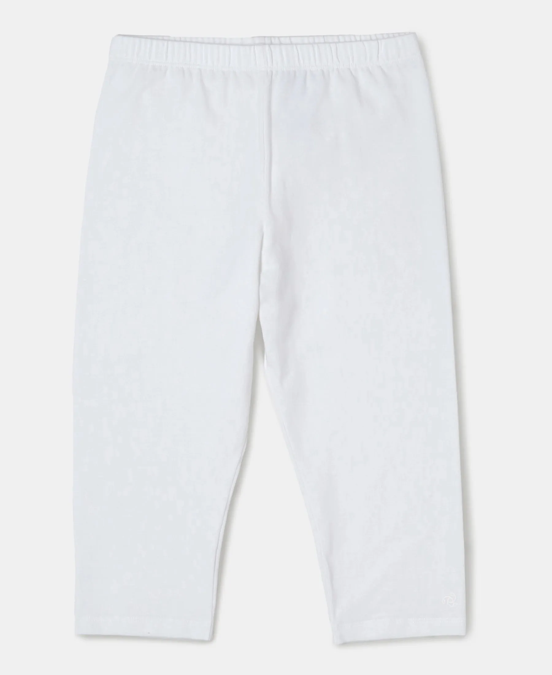 Girl's Super Combed Cotton Elastane Stretch Capri - Assorted
