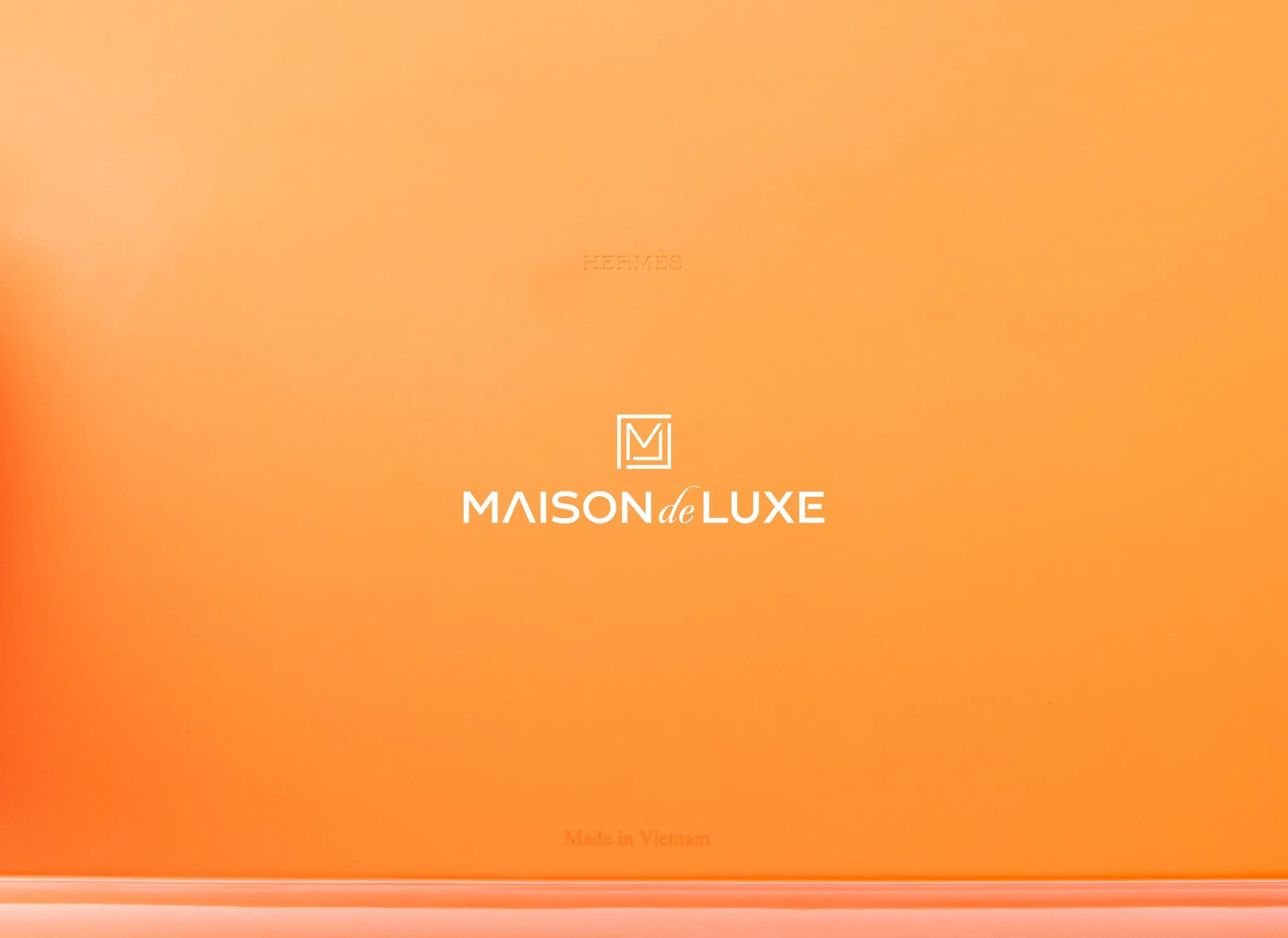 Hermes Classic Orange Chakor Lacquered Change Tray