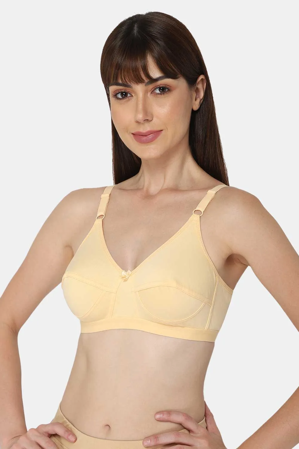 High Coverage Non-Wired Non-Padded Wide & Adjustable Strap Intimacy Saree Bra - INT01 - Prime Shade