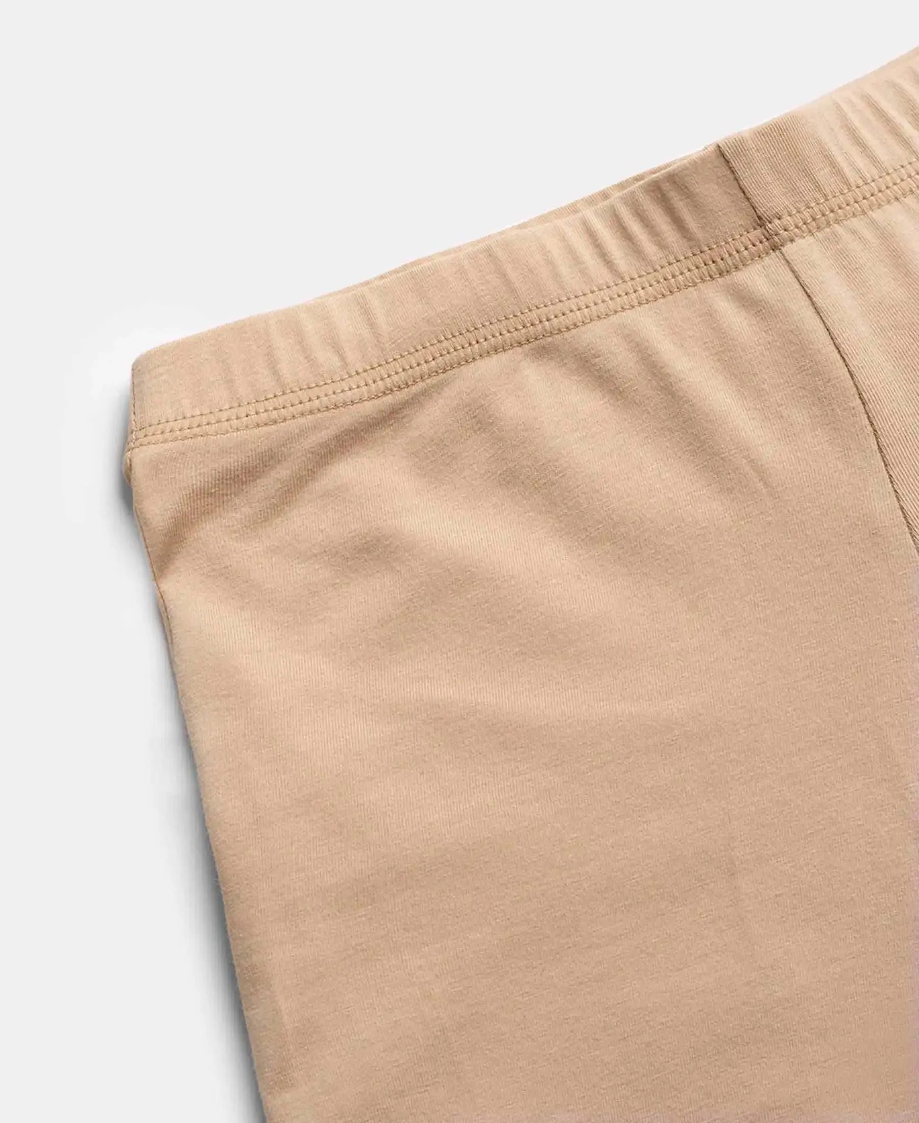 High Coverage Super Combed Cotton Elastane Stretch Shorties With Concealed Waistband - Skin