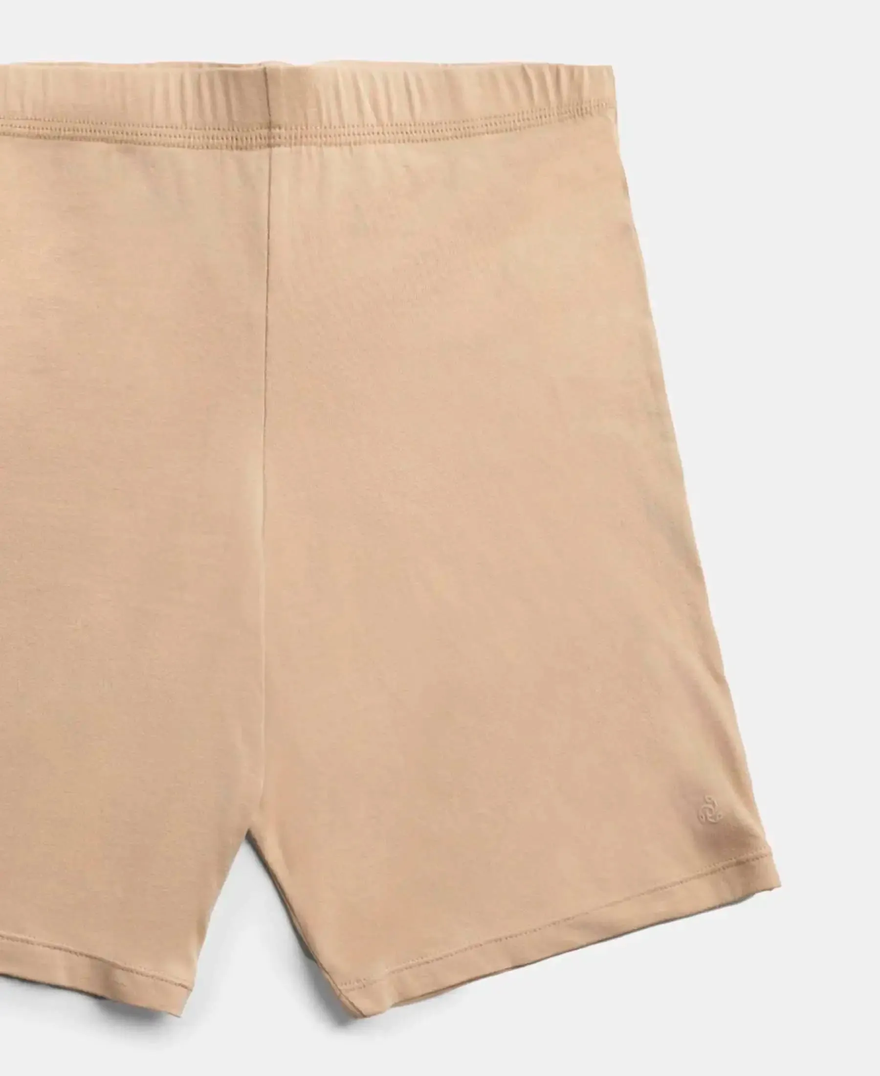 High Coverage Super Combed Cotton Elastane Stretch Shorties With Concealed Waistband - Skin