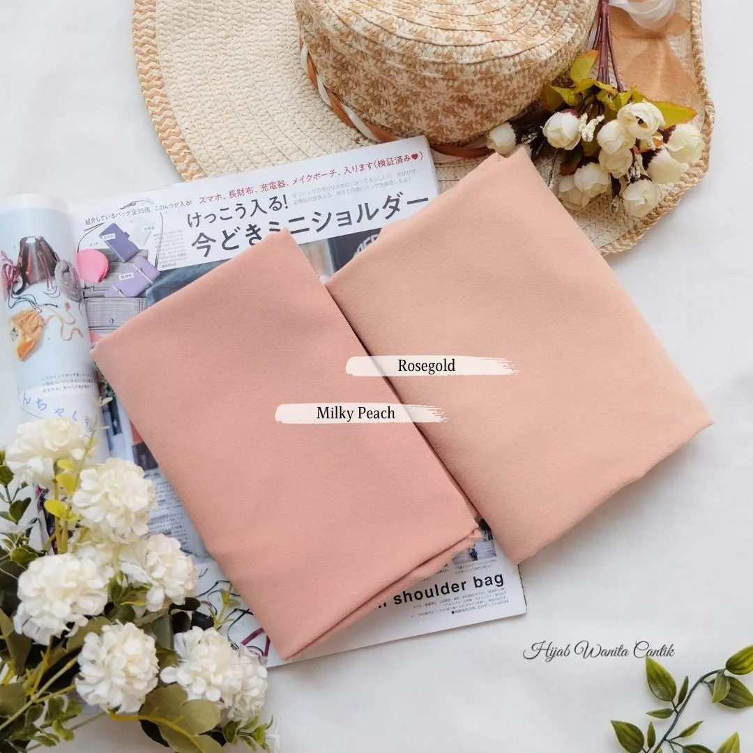 Hijab Instan Baiti Bergo Jumbo ukuran besar - TY12.2 Milky Peach