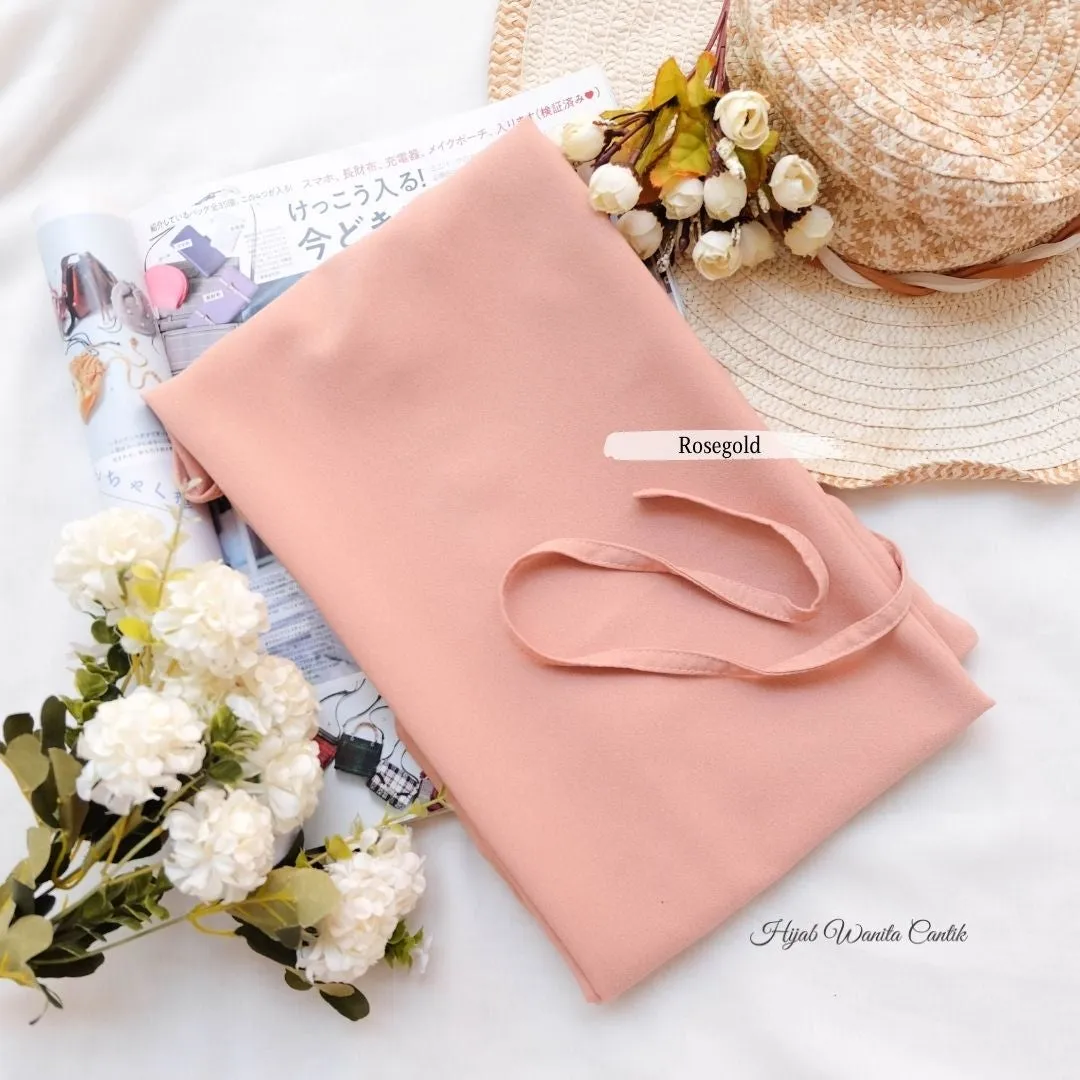 Hijab Instan Baiti Bergo Jumbo ukuran besar - TY12.2 Milky Peach