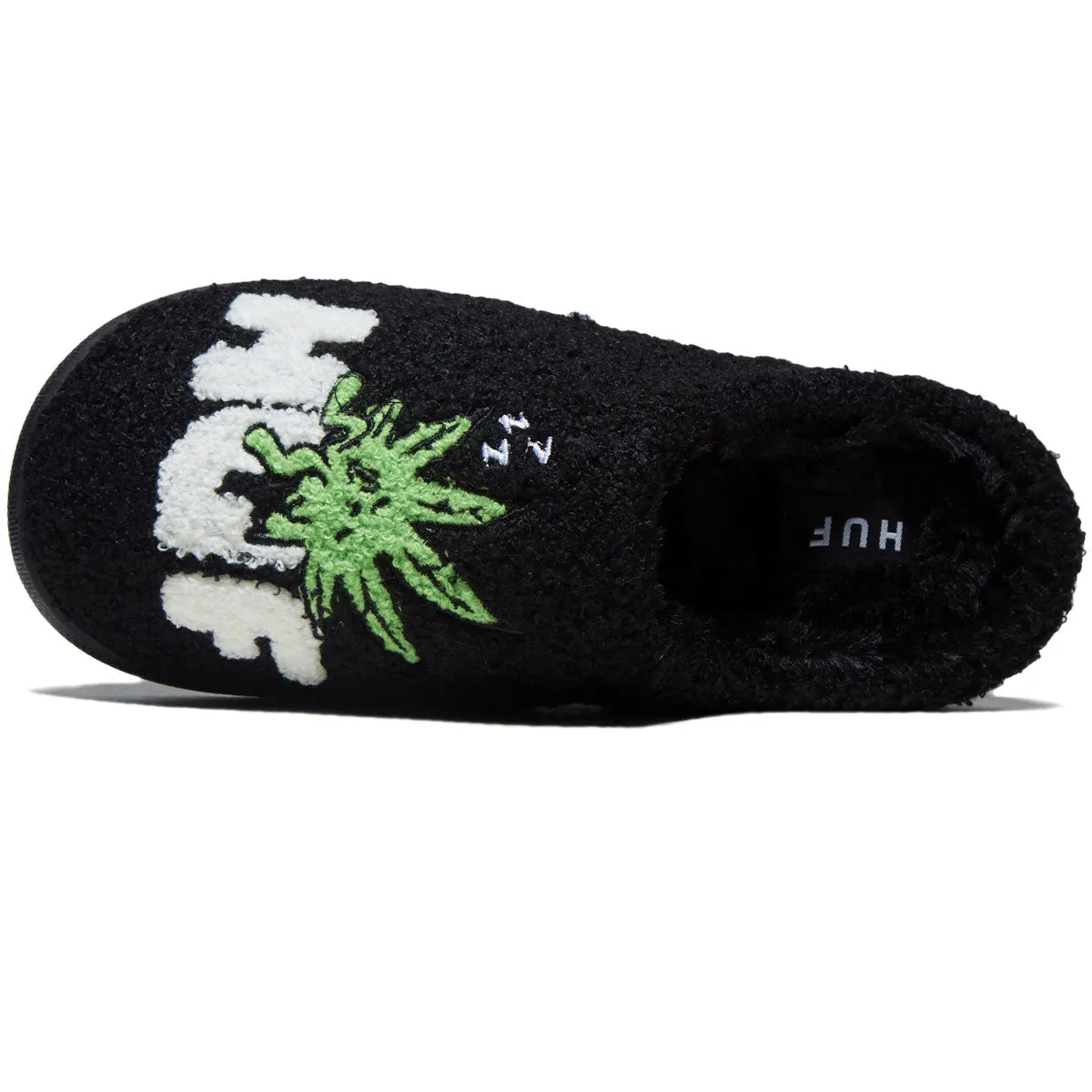 Huf Fuzzy Slipper Shoes - Black