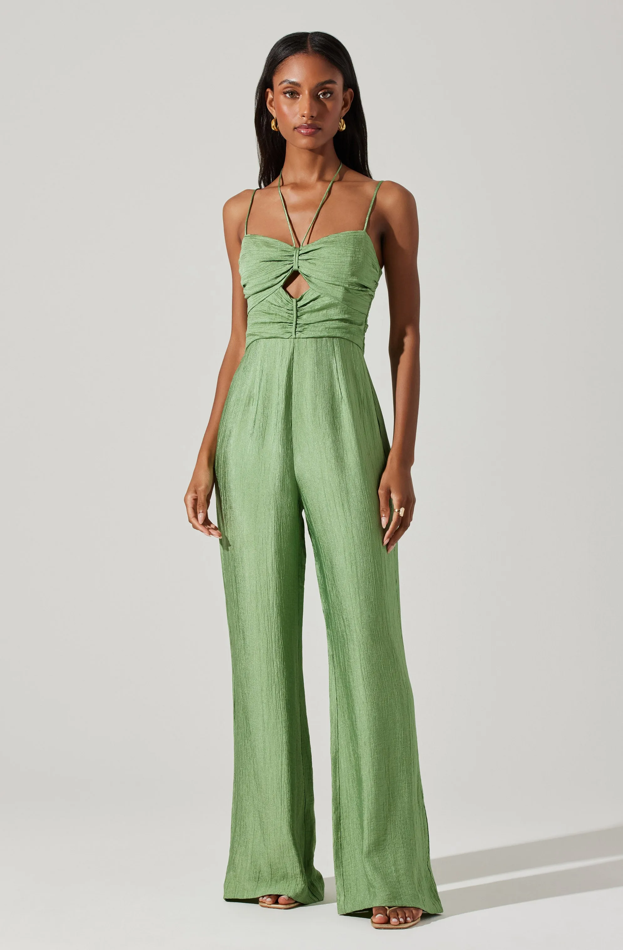 Kamora Front Cutout Jumpsuit