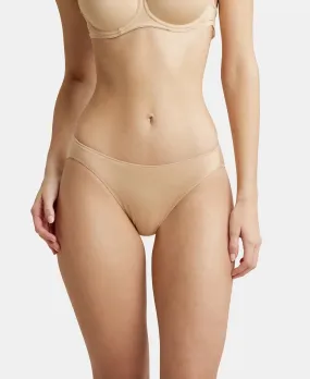 Medium Coverage Micro Modal Elastane Stretch Bikini With Concealed Waistband and StayFresh Treatment - Skin