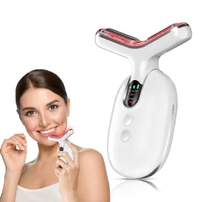 Microcurrent-Facial-Neck Device Face Massage Machine, 3 Modes Skin Care-Heat, Vibration, Facial Device for Skin Care, Improvement, Firming, Tightening and Smoothing