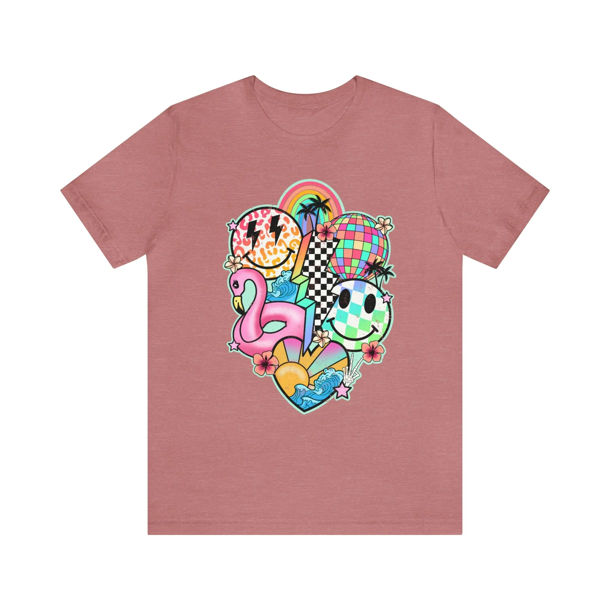 Neon Smiley Pool Party Tee - Unisex Shirt