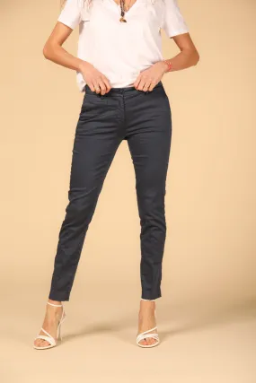 New York Slim women's chino pants in stretch satin slim ①