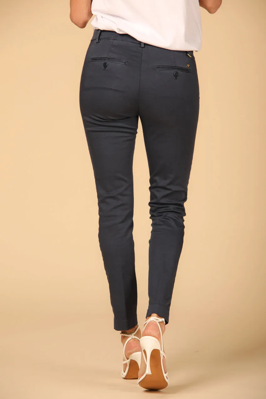 New York Slim women's chino pants in stretch satin slim ①