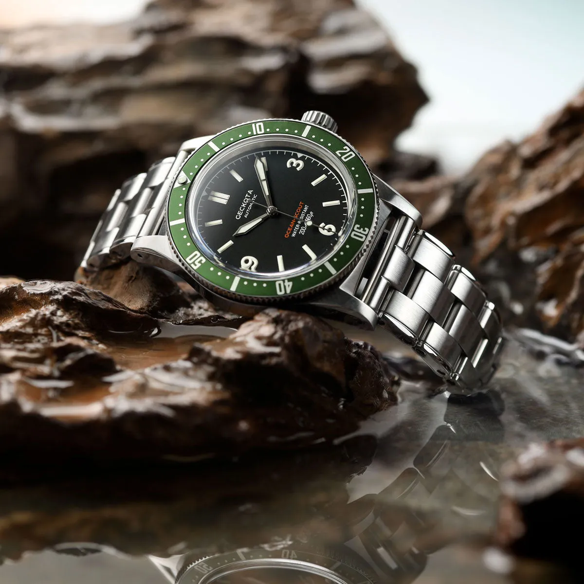 Ocean-Scout Dive Watch - Emerald Green