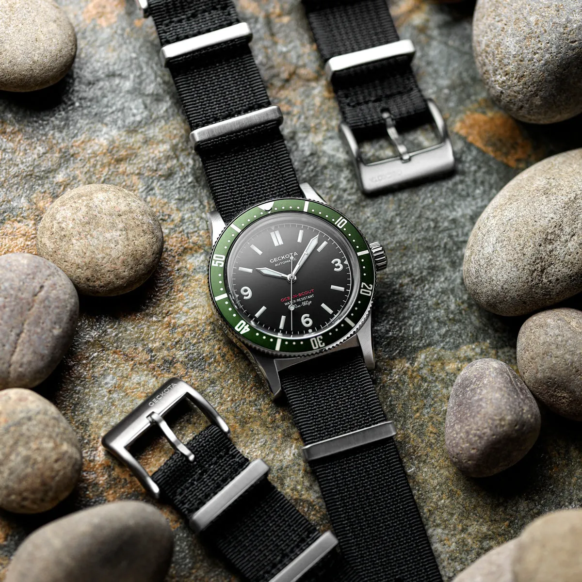 Ocean-Scout Dive Watch - Emerald Green