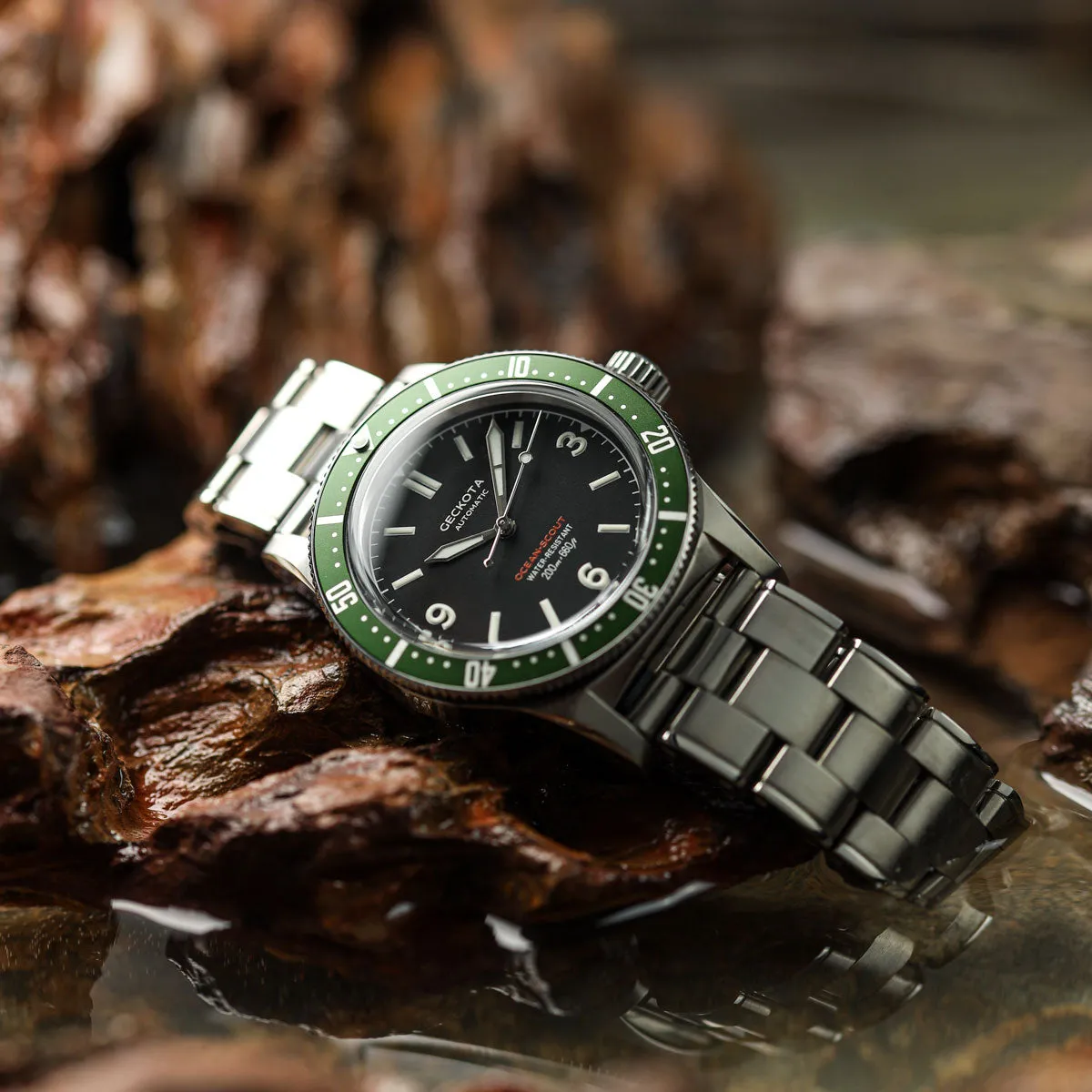 Ocean-Scout Dive Watch - Emerald Green