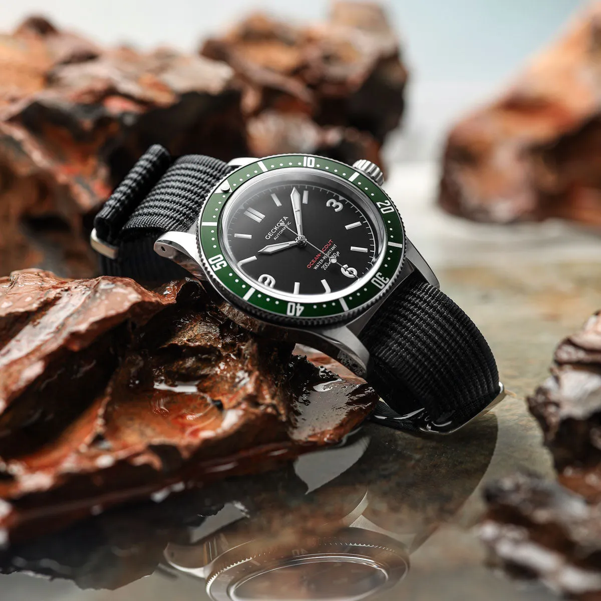 Ocean-Scout Dive Watch - Emerald Green