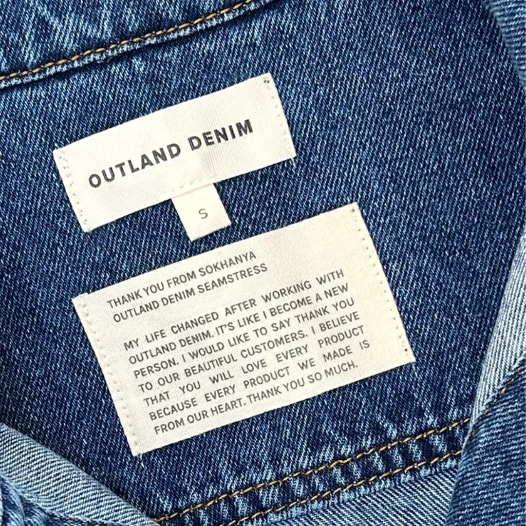 OUTLAND DENIM Elise Mid Straight Jean, Snow White