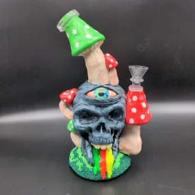 Pulsar Rainbow Puking Skull Water Pipe | 9.5 | 14mm