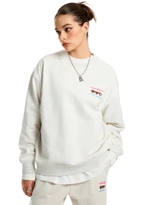 Rainbow Text Printed Sweatshirt