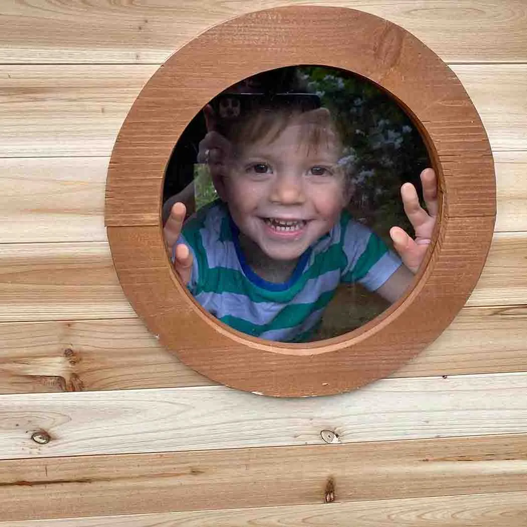 Redwood Tower Playhouse - with Slide and Ladder