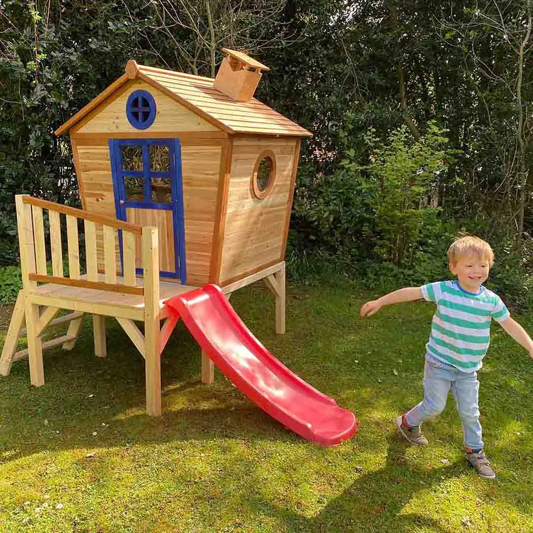 Redwood Tower Playhouse - with Slide and Ladder