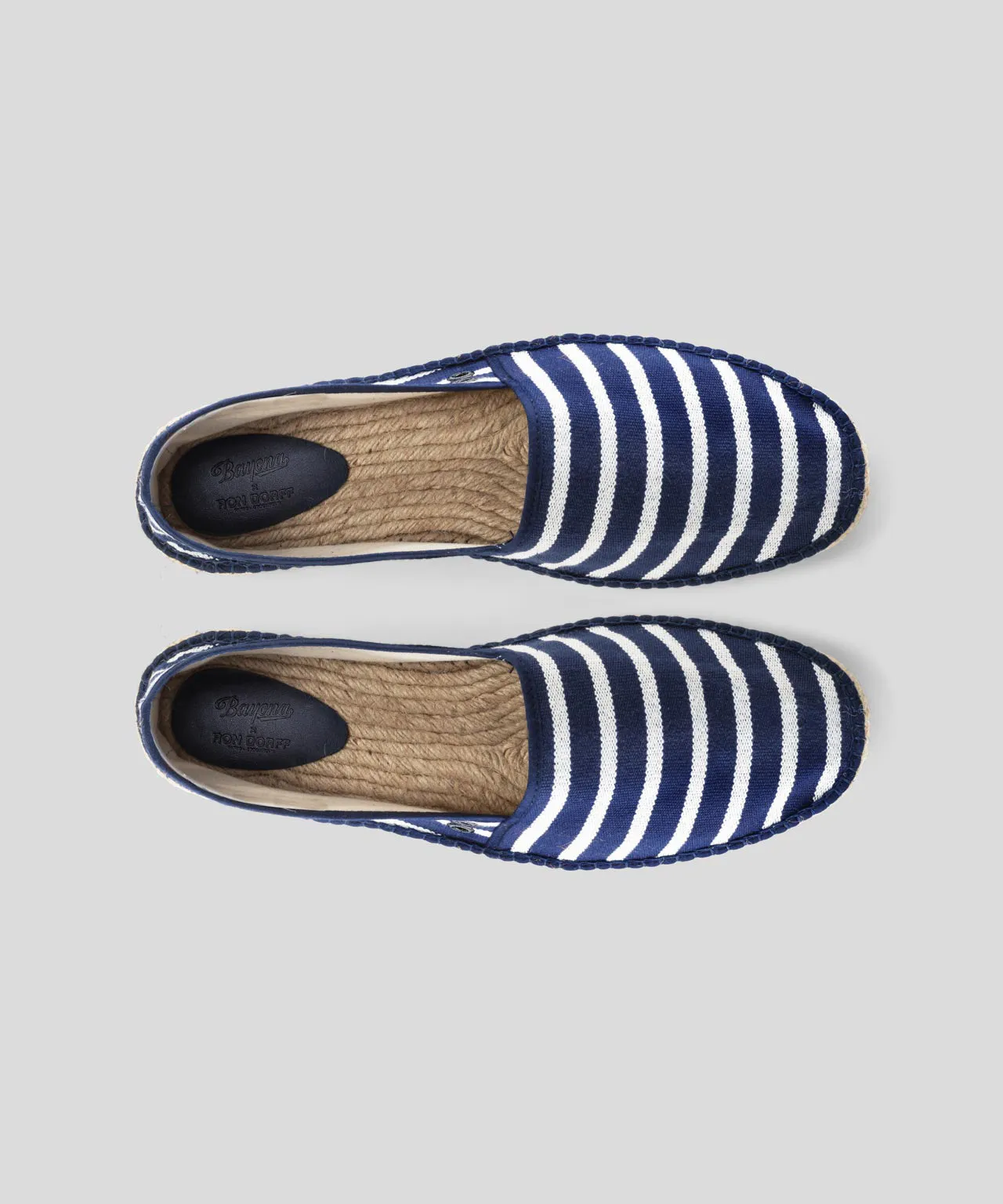 RON DORFF x BAYONA Espadrilles: Navy/White