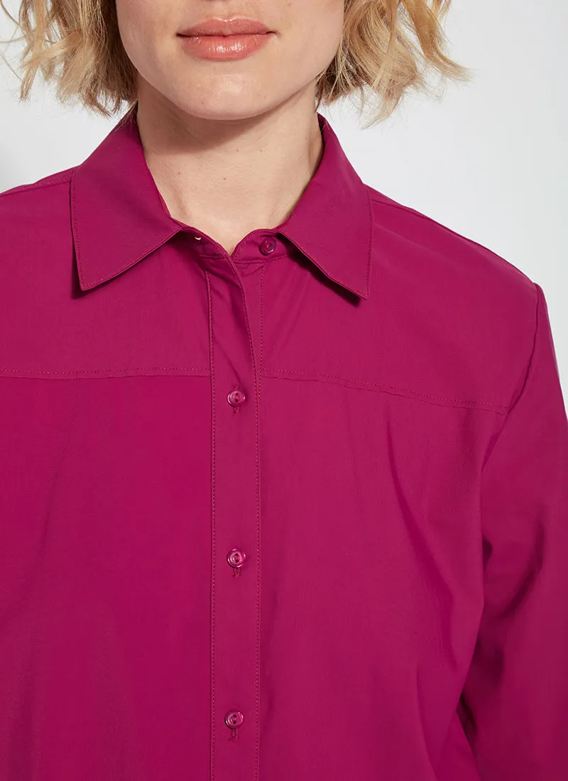 Russet Button Down Top