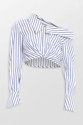 Stripe Cotton Crop Top