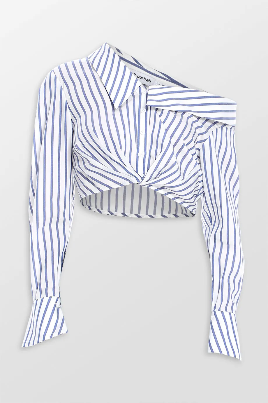 Stripe Cotton Crop Top