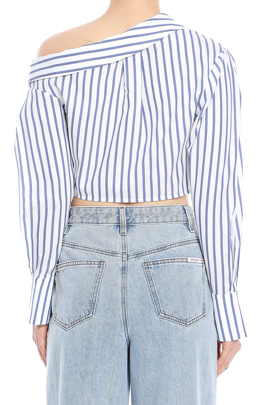 Stripe Cotton Crop Top