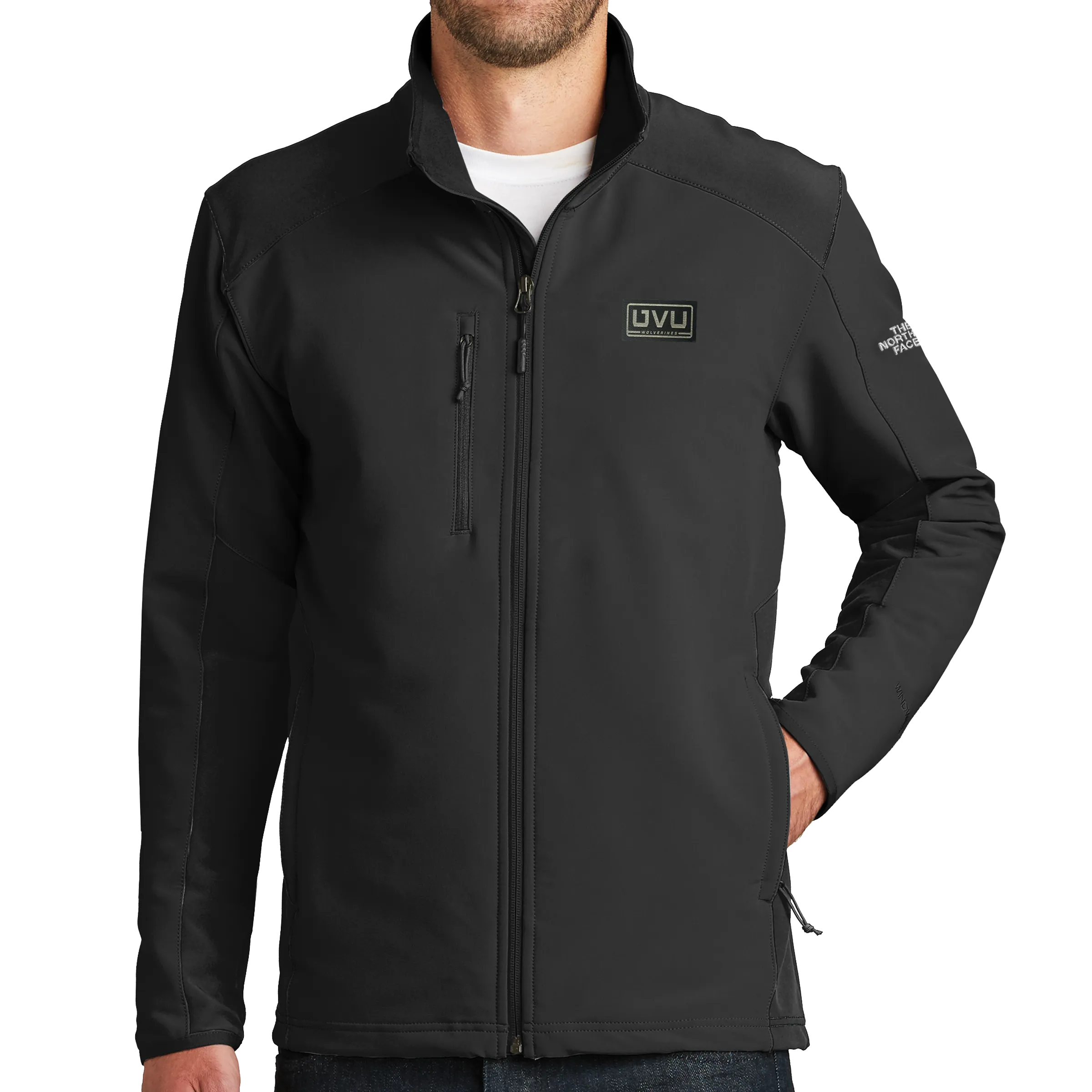The North Face Tech Stretch Soft Shell Jacket - Pleather Mono Patch
