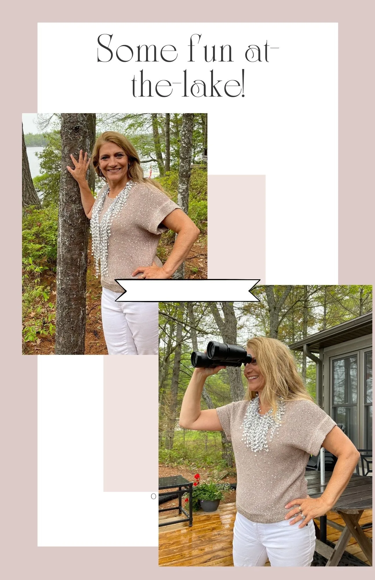 White Statement Necklace Scarf - Limited Edition